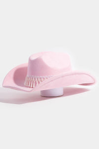 Pearl Fringe Band Cowboy Hat