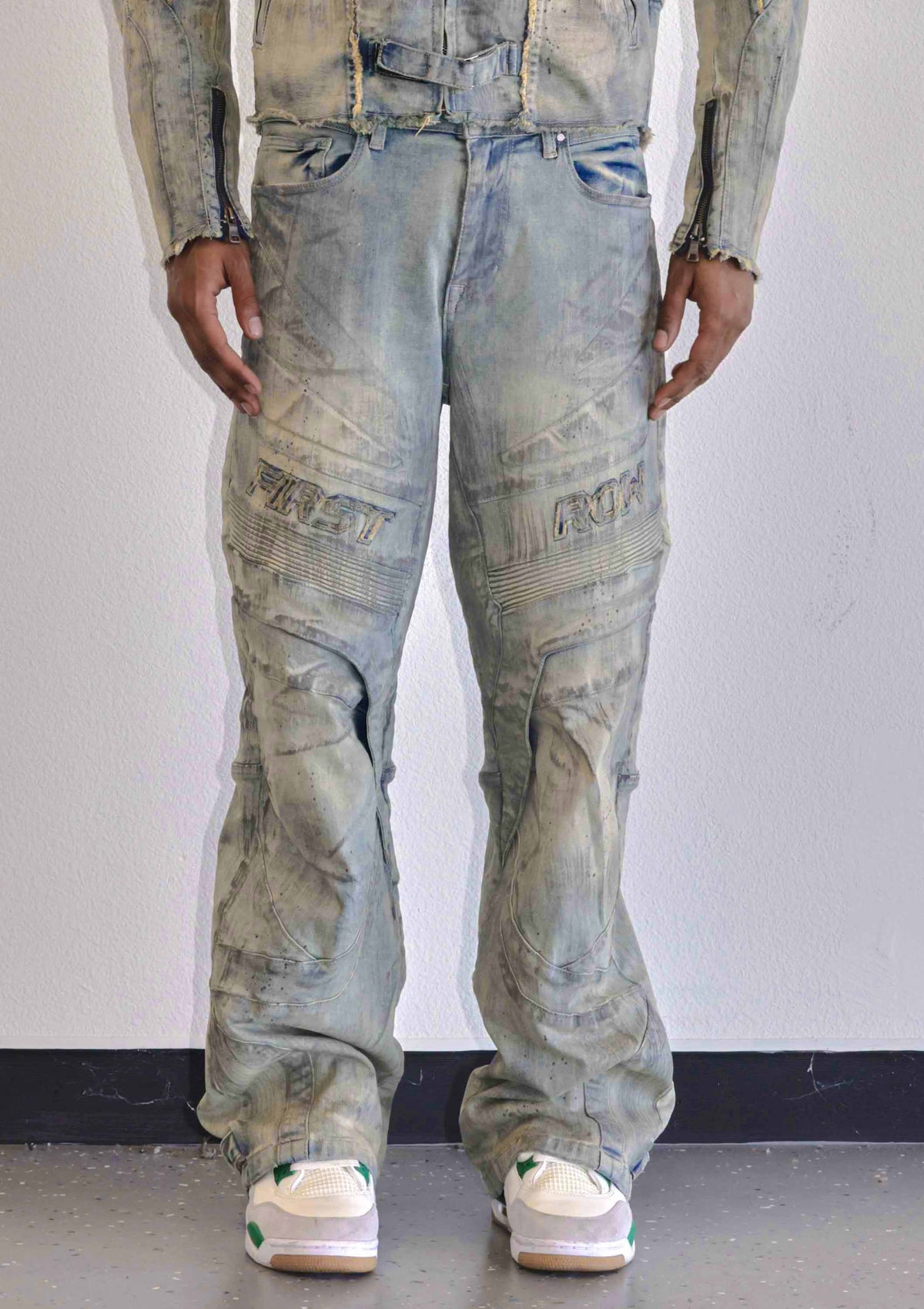 MOTOR RACING Y2K DENIM PANTS
