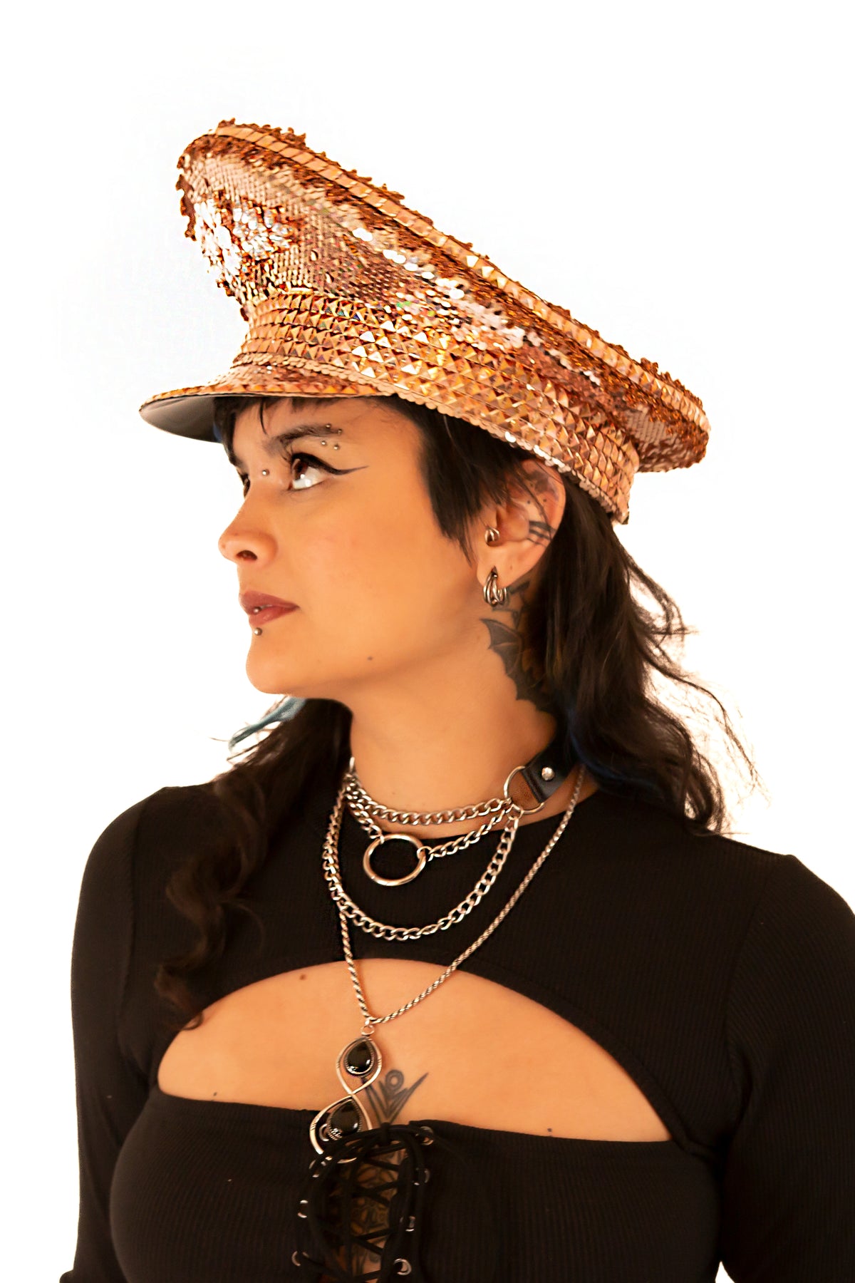 Rose Gold Sparkle Hat
