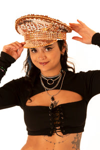 Rose Gold Sparkle Hat