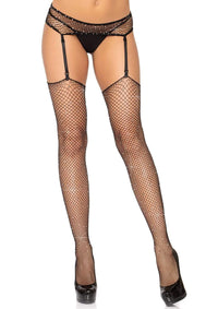 2 PC Rhinestone Fishnets