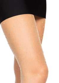 Sheer Rhinestone Thights