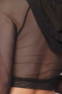 Flare Mesh Pant Black