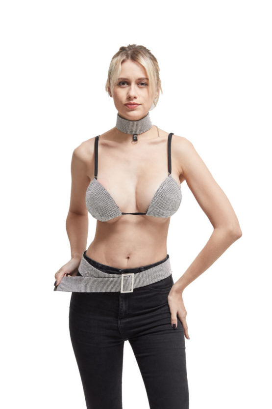 Rhinestone Bra