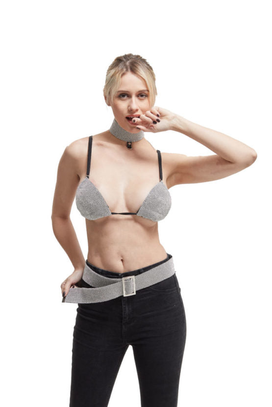 Rhinestone Bra