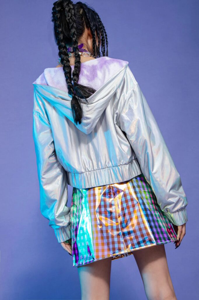 Check Glam Skirt