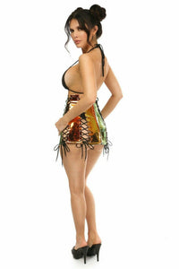 Holo Lace Up Skirt
