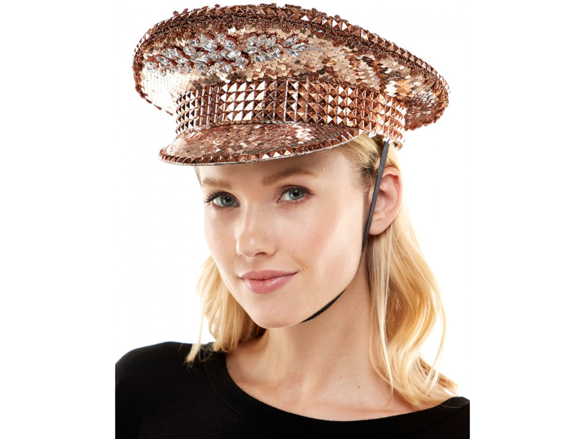 Rose Gold Sparkle Hat