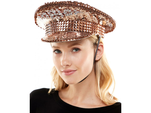 Rose Gold Sparkle Hat