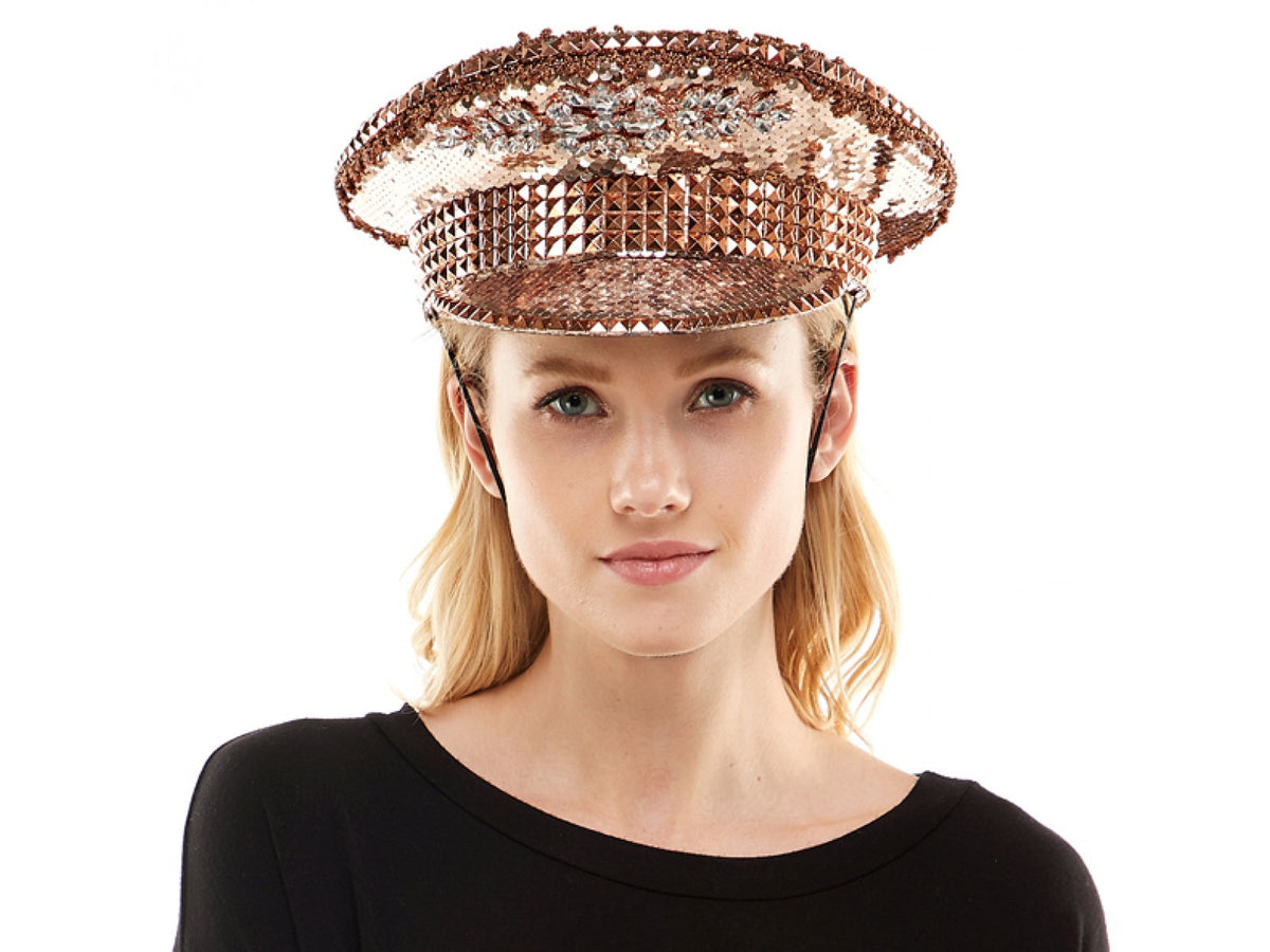 Rose Gold Sparkle Hat