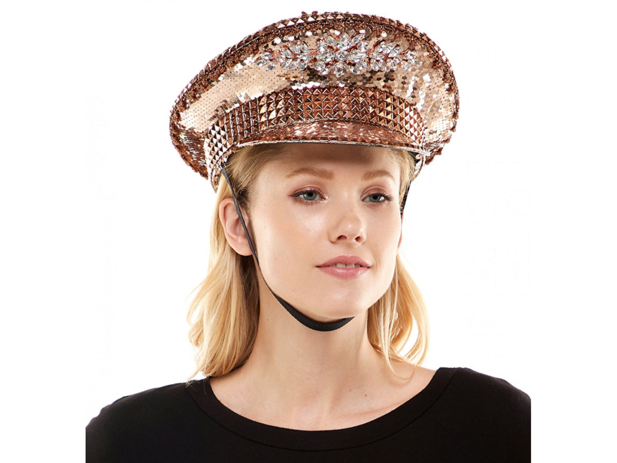 Rose Gold Sparkle Hat