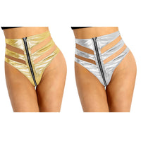 Metallic Cut Out Brief