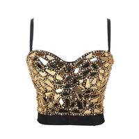 Mirror Beaded Bustier