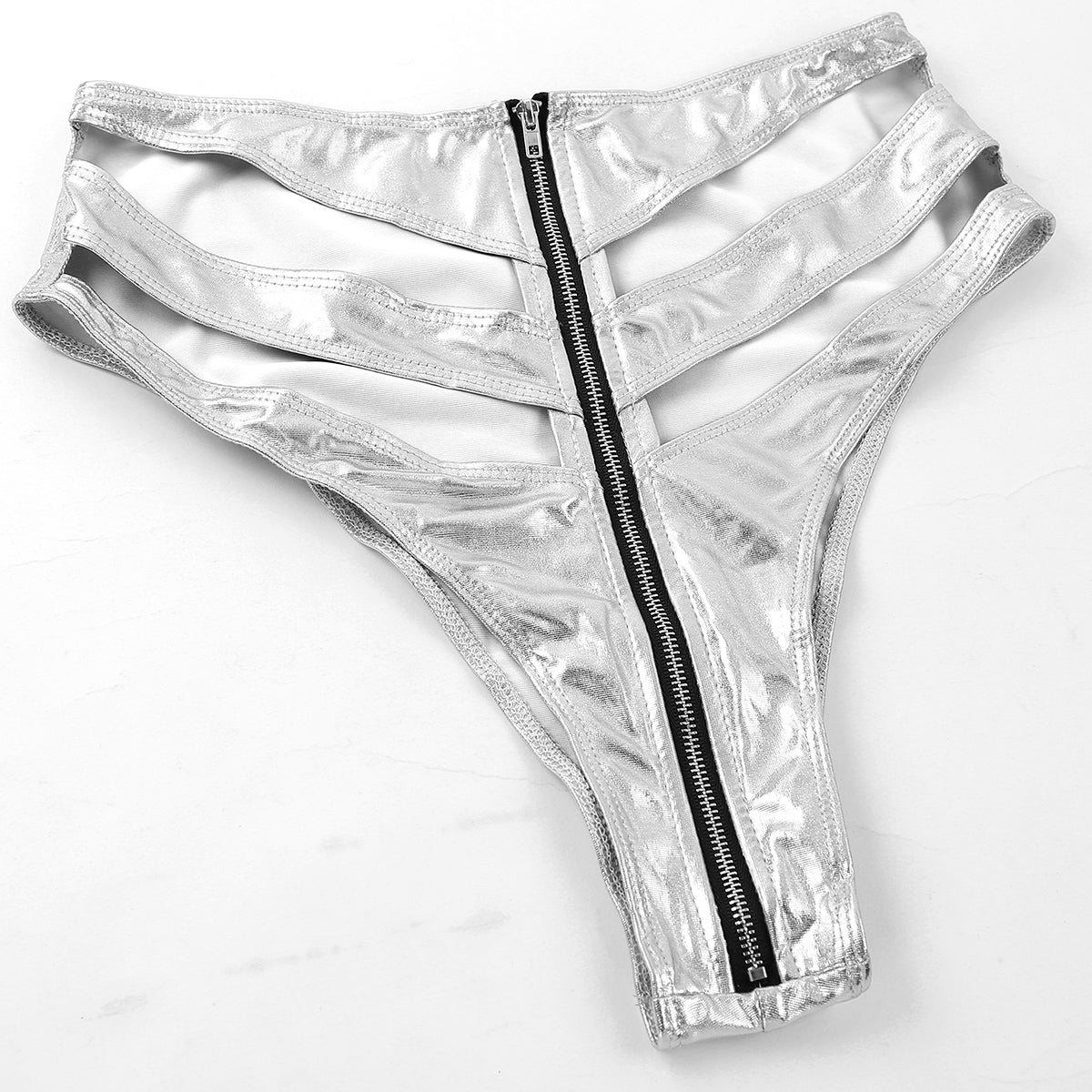 Metallic Cut Out Brief