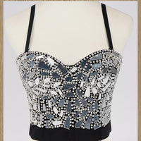 Mirror Beaded Bustier