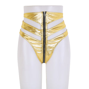 Metallic Cut Out Brief