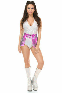 Holo Fringe Mini Skirt