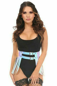 Holo Fringe Mini Skirt