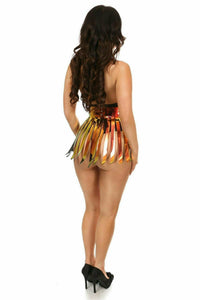 Holo Fringe Mini Skirt
