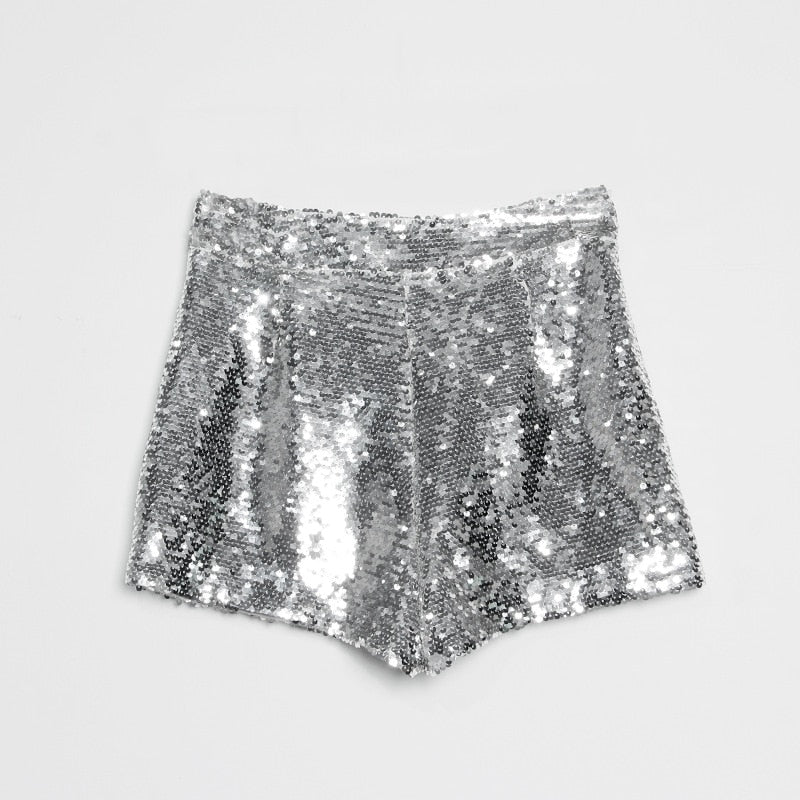 Silver Sequins Short