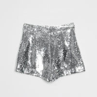 Silver Sequins Short