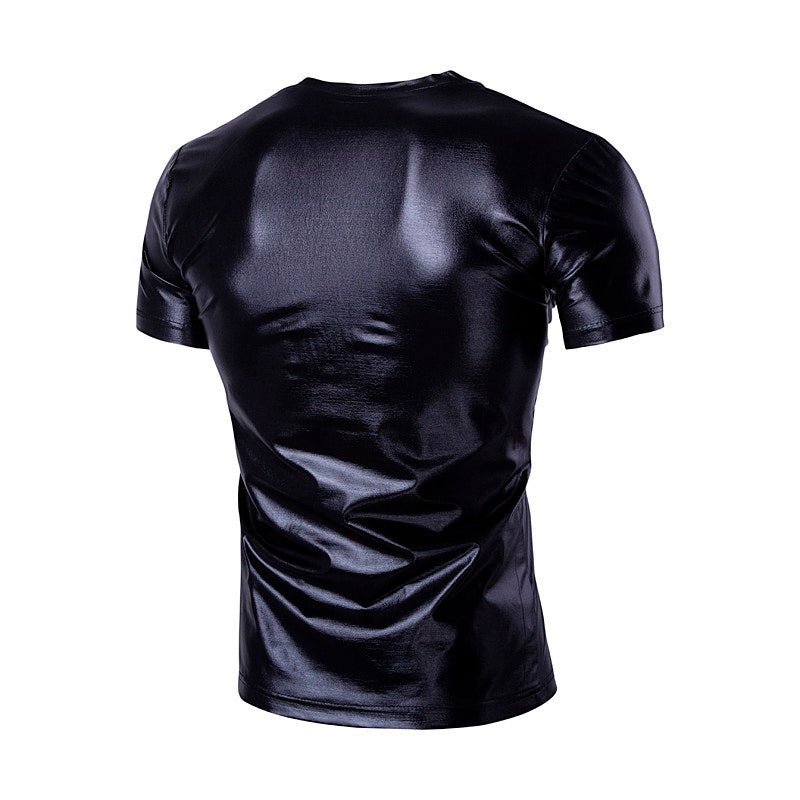 Mens Metallic V-Neck