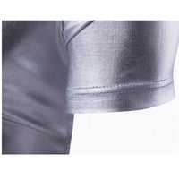 Mens Metallic V-Neck