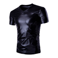 Mens Metallic V-Neck