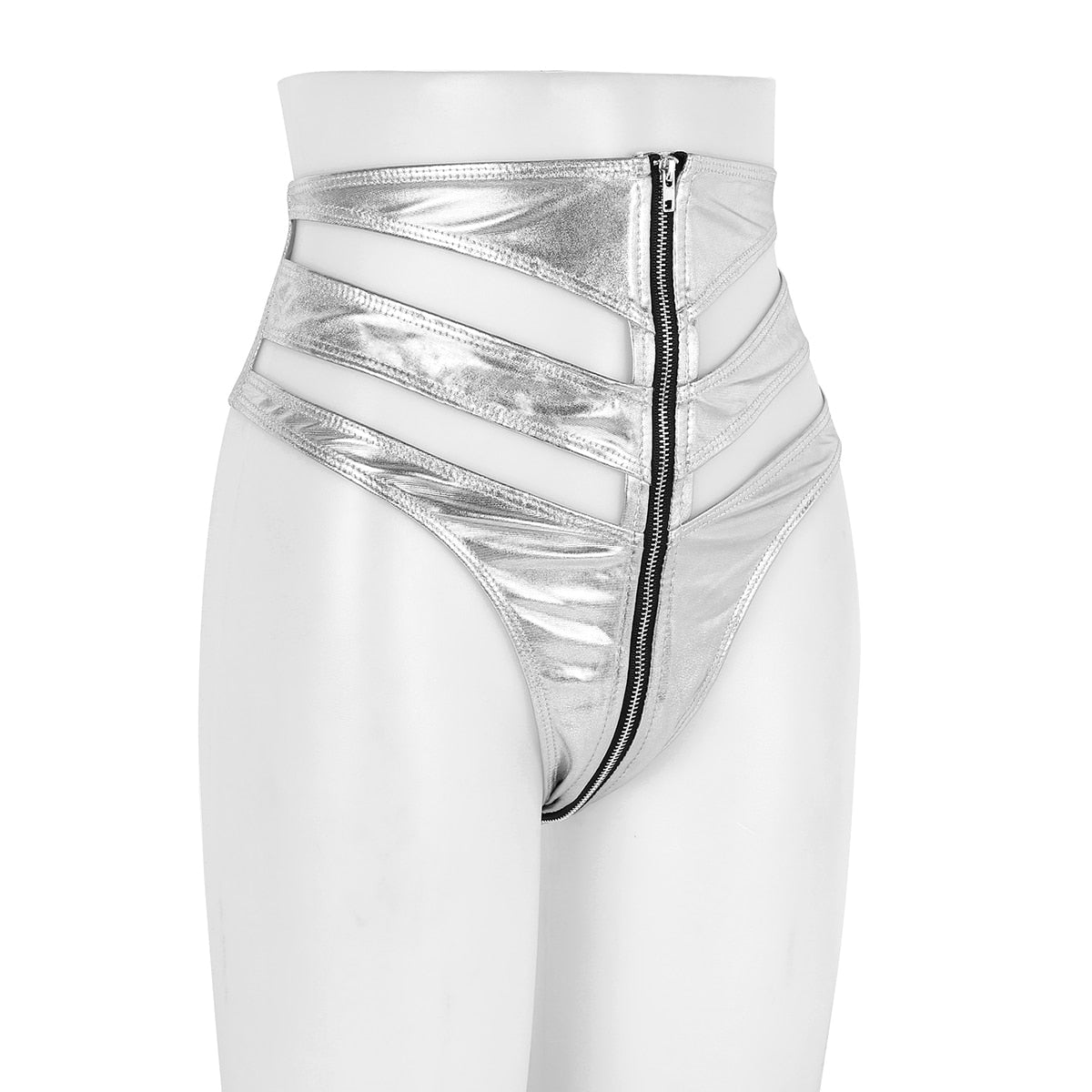 Metallic Cut Out Brief