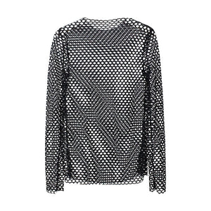 Fishnet Mock Neck ONE SIZE