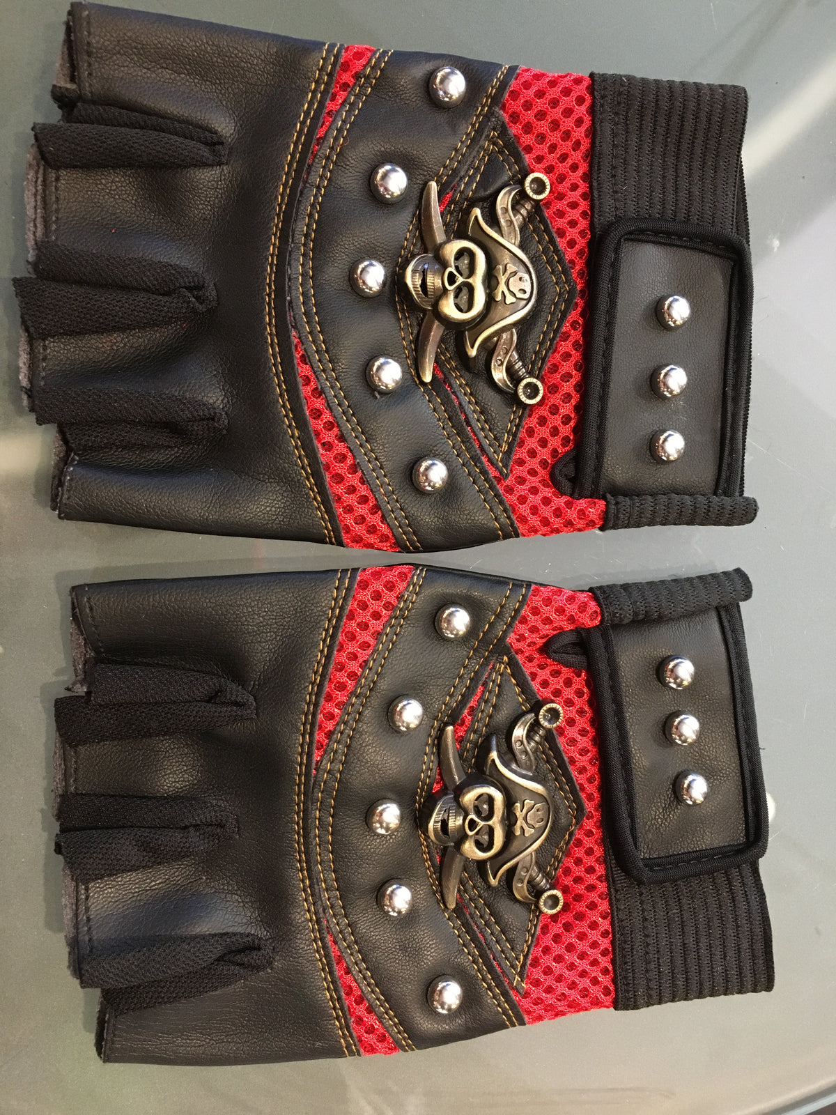 Jolly Roger Fingerless Gloves