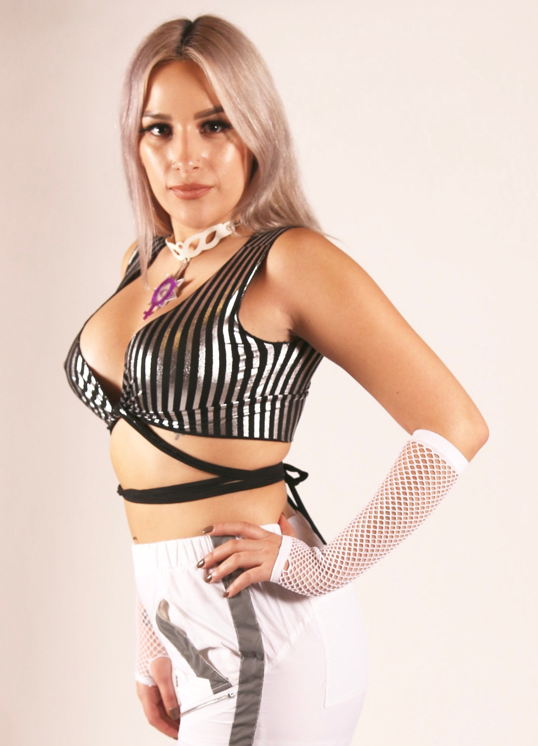 Silver Lining Wrap Top