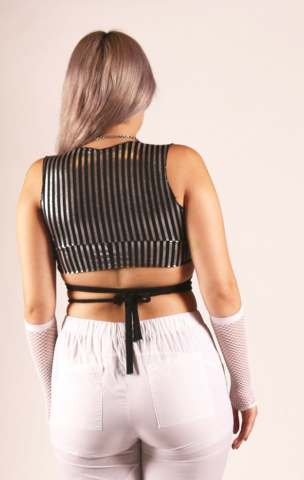 Silver Lining Wrap Top
