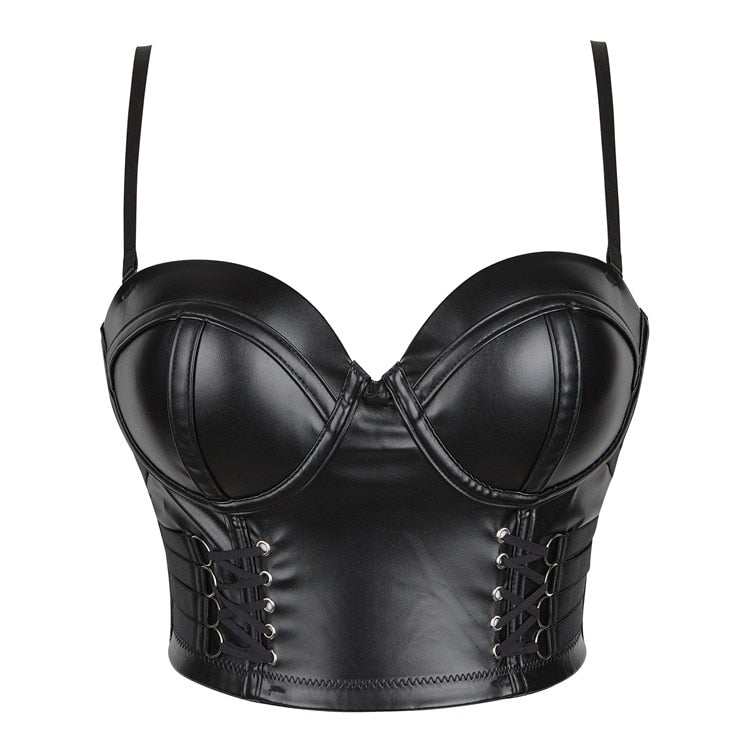 Laced Leather Bustier