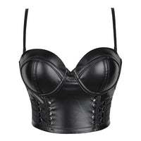 Laced Leather Bustier