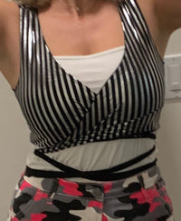 Silver Lining Wrap Top